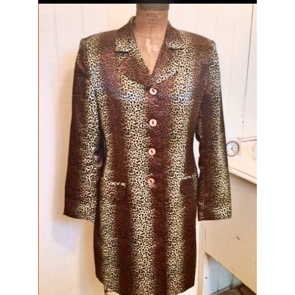 Stylish Animal Print Coat Jacket